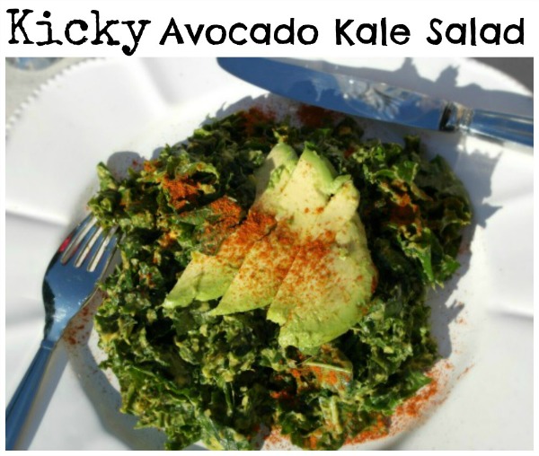 Kicky Avocado Kale Salad