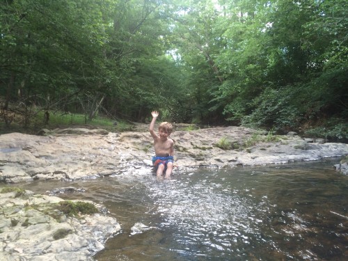 Cool off in the crick