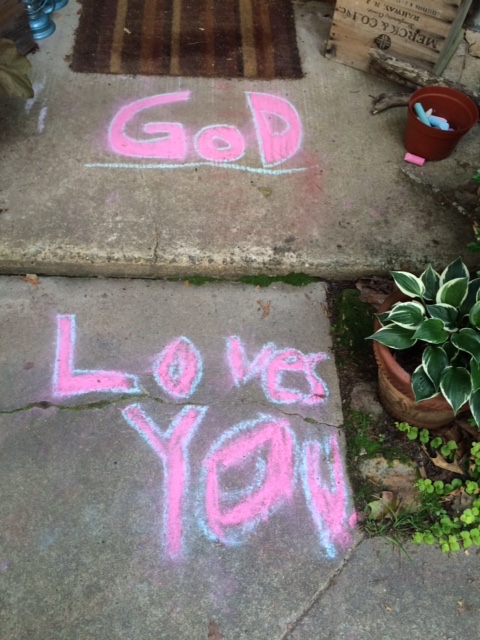 Summer and sidewalk chalk just go together.
