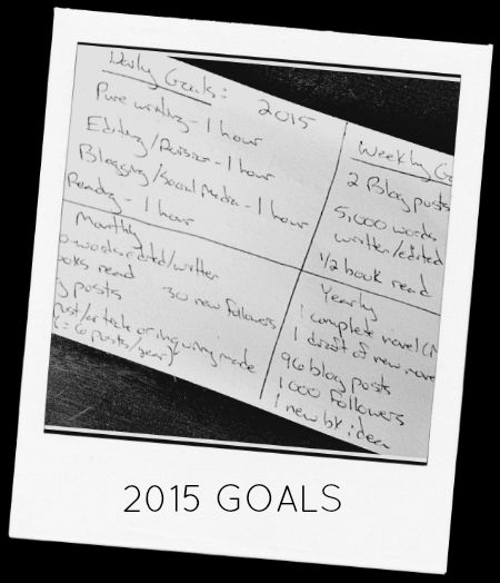 2015 Goals Index Card