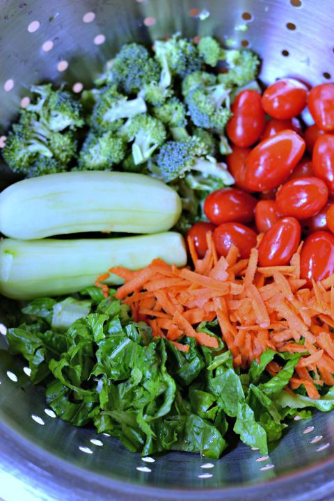 Layered Salad Ingredients
