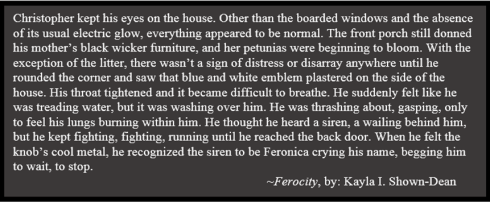 Ferocity quote