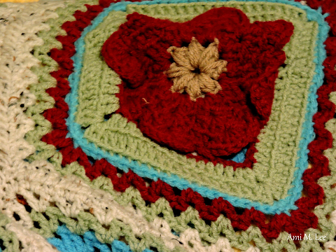 Mother's Crochet A Rose in a Field of Flowers