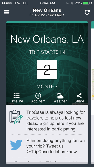 trip case app