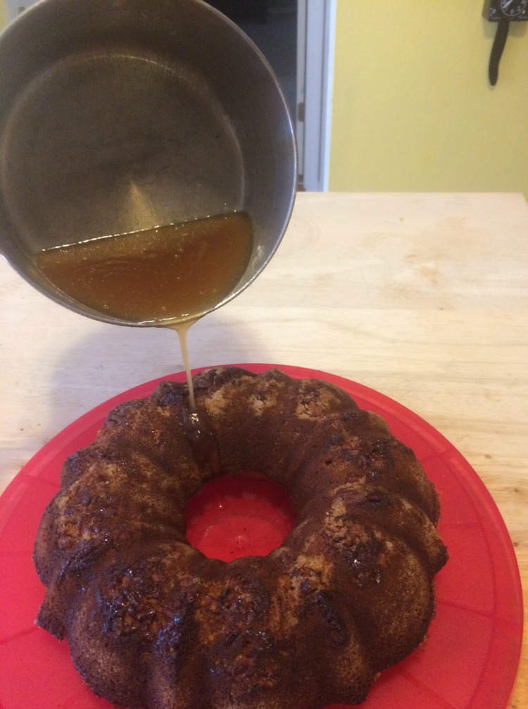 honeyscotch cake with sweet whiskey glaze via k.d. reep for ARWB Foodie Friday