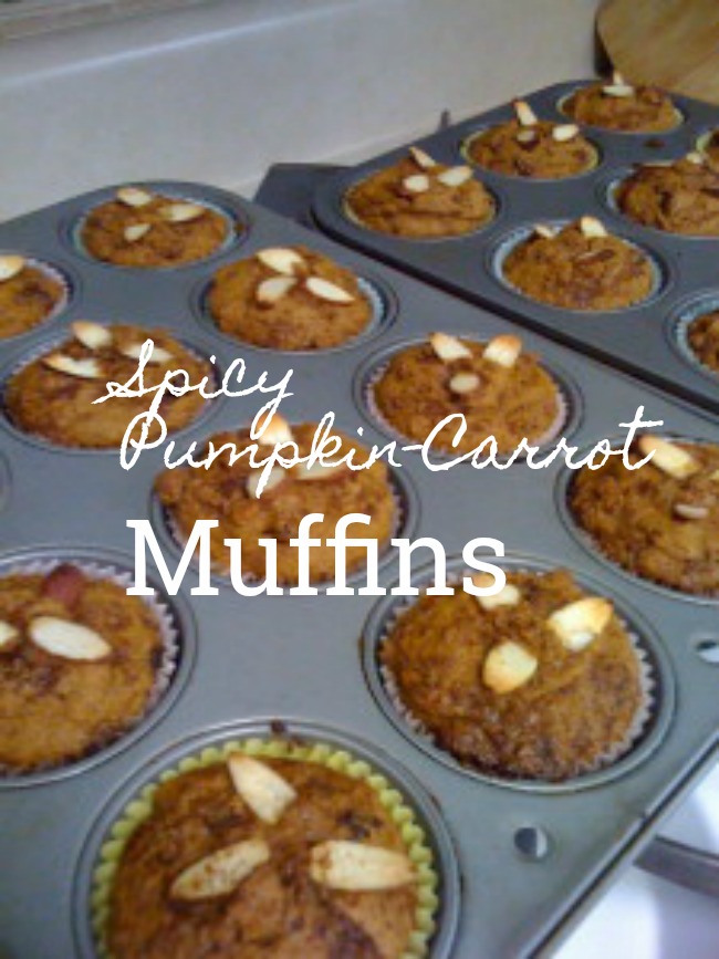 spicy pumpkin carrot muffins christie ison