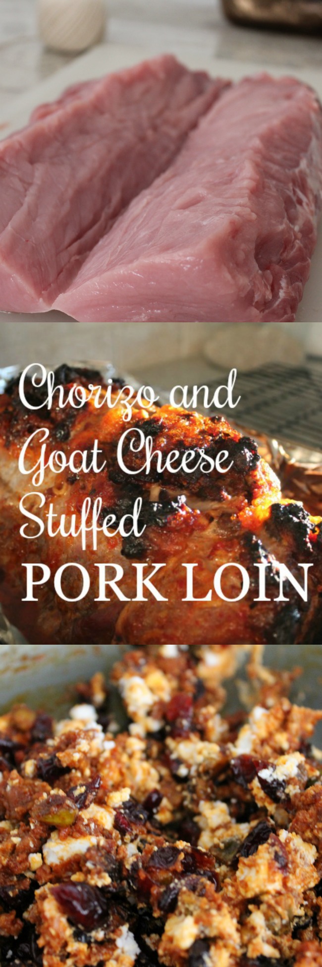Chorizo and Goat Cheese Stuffed Pork Loin via Shana Chaplin for ARWB Foodie Friday