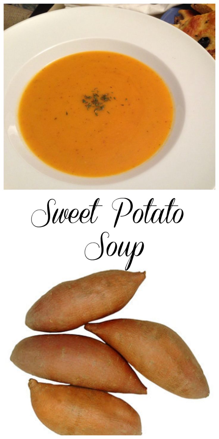 Sweet Potato Soup via Connie Kay Ash